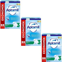 Aptamil Laktozsuz Tahılsız Glutensiz Organik Probiyotikli 3 Numara Devam Sütü 3x900 gr