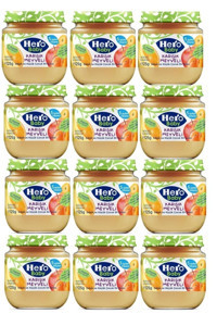 Hero Baby Laktozsuz Tahılsız Glutensiz Organik Karışık Meyveli Probiyotikli Kavanoz Maması 12x125 gr