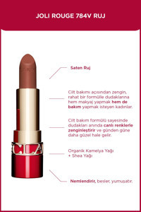 Clarins Joli Rouge 784V Parlak Krem Lipstick Ruj