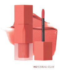 Clio Chiffon Blur Tint 2 Coral Clay Saten Likit Fırçalı Ruj