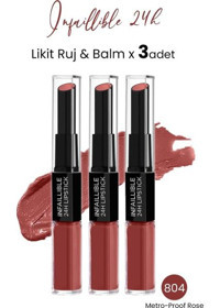 L’Oréal Paris Infaillible 24H 804 Rose Likit Fırçalı Ruj