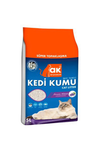 Ak Lavanta Kokulu Topaklanan İnce Taneli Bentonit Kedi Kumu 5 lt