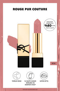 Yves Saint Laurent Rouge Pur Couture 14 Kalıcı Saten Krem Lipstick Ruj