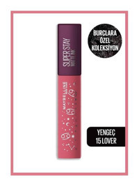 Maybelline New York Super Stay Zodiac 15 Lover Mat Likit Fırçalı Ruj