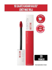 Maybelline New York Super Stay 20 Pioner Mat Likit Fırçalı Ruj