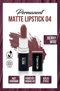 New Well Permanent Matte 4 Berry Woo Kalıcı Mat Krem Lipstick Ruj