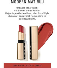 Bobbi Brown Luxe 4 Claret Mat Krem Lipstick Ruj