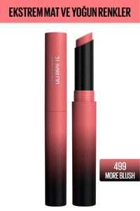 Maybelline New York Sensational Ultimatte 499 More Blush Mat Krem Lipstick Ruj
