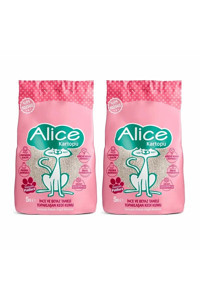 Alice Bebek Pudrası Kokulu Topaklanan İnce Taneli Bentonit Kedi Kumu 2x5 lt
