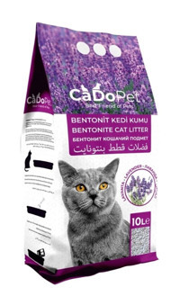 Cado Pet Lavanta Kokulu Topaklanan İnce Taneli Bentonit Kedi Kumu 10 lt