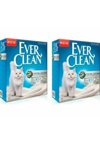 Ever Clean Total Cover Topaklanan İnce Taneli Aktif Karbonlu Bentonit Kedi Kumu 2x10 lt