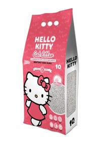Hello Kitty Bebek Pudrası Kokulu Topaklanan İnce Taneli Bentonit Kedi Kumu 10 lt