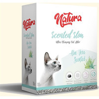 Natura Aloe Vera Kokulu Topaklanan İnce Taneli Bentonit Kedi Kumu 10 lt