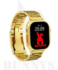 Rabbit Store Watch 8 Ultra Android GPS 49 mm Silikon Kordon Oval Unisex Akıllı Saat Altın