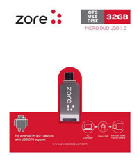 Zore USB 3.0 Micro USB 32 GB Flash Bellek Gümüş