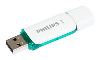 Philips Snow Edition USB 2.0 Type A 8 GB Flash Bellek Beyaz