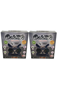 Goldlife Topaklanan İnce Taneli Aktif Karbonlu Bentonit Kedi Kumu 2x6 lt