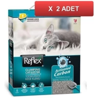 Reflex Topaklanan İnce Taneli Aktif Karbonlu Bentonit Kedi Kumu 12 lt