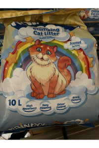 Rainbow Çiçek Kokulu Topaklanan İnce Taneli Bentonit Kedi Kumu 10 lt