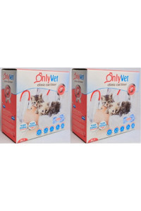 Onlyvet Clinic Topaklanan İnce Taneli Bentonit Kedi Kumu 2x8 lt