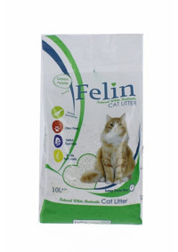 Felin Yeşil Elma Kokulu Topaklanan İnce Taneli Bentonit Kedi Kumu 10 lt