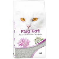 Pisy Cat Bahar Kokulu Topaklanan İnce Taneli Bentonit Kedi Kumu 5 lt