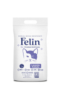 Felin Lavanta Kokulu Topaklanan İnce Taneli Bentonit Kedi Kumu 15 kg