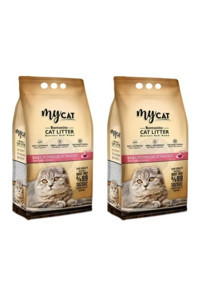 Halbart Bebek Pudrası Kokulu Topaklanan İnce Taneli Bentonit Kedi Kumu 2x10 lt