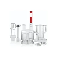 King Verso 600 ml Plastik Hazneli Çift Bıçaklı Blender Seti Beyaz