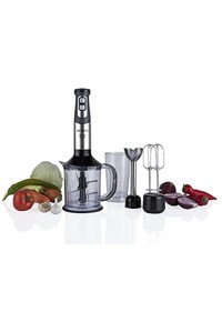 Arnica Diva Trend GH2159 1200 ml Plastik Hazneli Turbolu Çift Bıçaklı 3'lü Blender Seti Gümüş