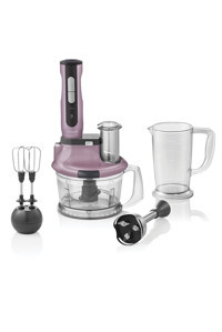 Arzum AR1041 1500 ml Plastik Hazneli Turbolu Çift Bıçaklı 3'lü Blender Seti Pembe