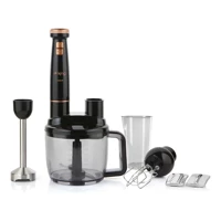 King Bodie 1500 ml Plastik Hazneli Turbolu 4 Bıçaklı Blender Seti Siyah