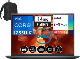 Dell Vostro 3420 VN3420PV342003 Harici Intel Iris Xe Graphics Eligible Intel Core i7 1255U 16 GB Ram 1 TB SSD 14 inç Full HD FreeDos Laptop + Çanta