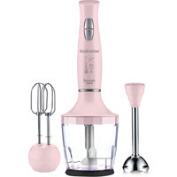 Goldmaster Yasemin 800 ml Plastik Hazneli Turbolu 3'lü Blender Seti Pembe