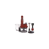 Vestel Tarçın 1500 ml Plastik Hazneli Turbolu 4 Bıçaklı 3'lü Blender Seti Bordo