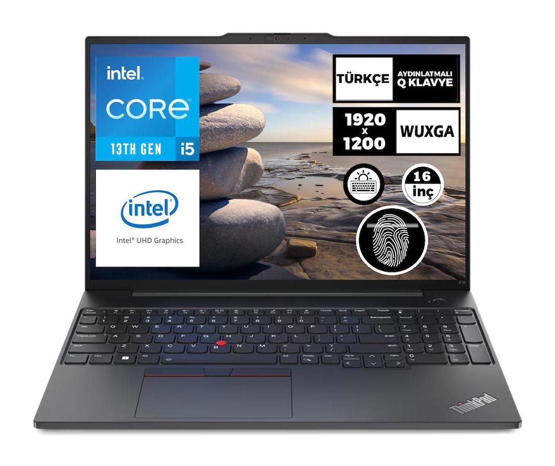 Lenovo Thinkpad E16 Gen 1 21JN0008TX 034 Harici Intel Iris Xe Graphics Eligible Intel Core i5 1335U 24 GB Ram 1 + 1 TB SSD 16 inç WUXGA Windows 11 Pro Laptop