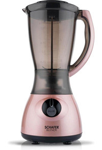 Schafer Blendy 1500 ml Buz Kırıcılı Çift Bıçaklı Tekli Mini Sürahili Blender Kırmızı