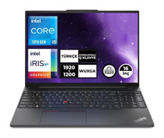 Lenovo Thinkpad E16 Gen 1 21JN00BCTX025 Harici Intel Iris Xe Graphics Eligible Intel Core i5 1335U 16 GB Ram 512 GB + 1 TB SSD 16 inç WUXGA Windows 11 Pro Laptop