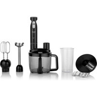 Schafer Chef Blend Mega 1500 ml Plastik Hazneli Turbolu 4 Bıçaklı 4'lü Blender Seti Siyah