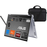 Asus Vivobook S 14 TN3402YA-LZ318W Harici AMD Radeon 610M AMD Ryzen 5 7430U 8 GB Ram 512 GB SSD 14 inç WUXGA Windows 11 Home Dokunmatik 2'si 1 Arada Laptop + Webzone Çanta