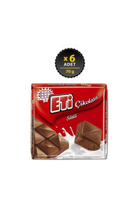 Eti Kare Sütlü Çikolata 70 gr 6 Adet