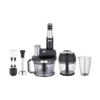 Fakir Speed Quadro 1500 ml Plastik Hazneli Turbolu 4 Bıçaklı Blender Seti Siyah