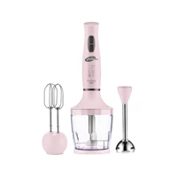 Goldmaster Prospeed 800 ml Plastik Hazneli Turbolu 3'lü Blender Seti Pembe