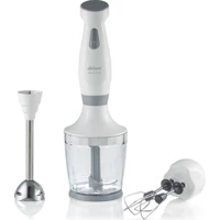 Arzum Soppa AR1010 Plastik Hazneli Çift Bıçaklı 3'lü Blender Seti Beyaz