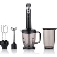 Schafer Meister Mega 1500 ml Turbolu 4 Bıçaklı 11'li Mini Blender Seti Siyah