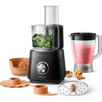 Philips Viva Collection 1500 ml Plastik Hazneli İkili Blender Seti Siyah