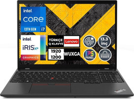 Lenovo Thinkpad T16 Gen 2 21HH00T7TX 007 Harici Intel Iris Xe Graphics Eligible Intel Core i7 1355U 48 GB Ram 4 TB SSD 16 inç WUXGA FreeDos Laptop