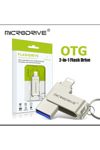 Microdrive Çift Taraflı USB 3.0 Lightning 64 GB Flash Bellek Gümüş