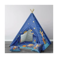 Instababyrooms 256 2-4 Yaş Üçgen Kızılderili Erkek Küçük Prens Oyun Çadırı Lacivert