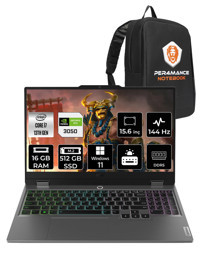 Lenovo LOQ 15IRX9 83DV00G5TR Harici GeForce RTX 3050 Intel Core i7 13650HX 16 GB Ram 512 GB SSD 15.6 inç Full HD Windows 11 Pro Oyuncu Laptop + PER4 Çanta